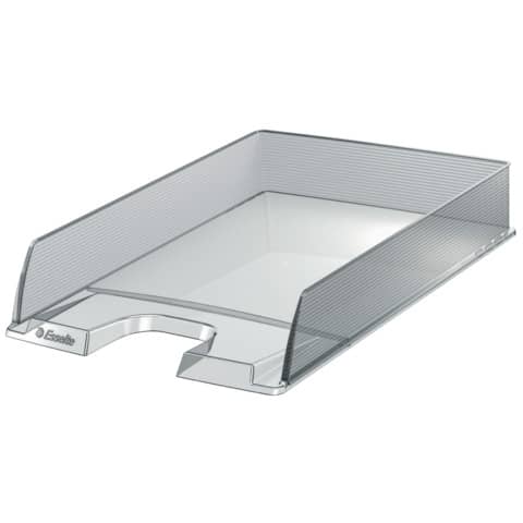 Vaschetta portacorrispondenza Esselte Essentials in polistirene 25,4x6,1x35 cm - conf. 10 pezzi trasparente - 623603